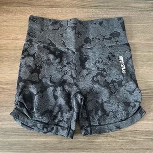Gymshark Adapt Gray Camo Seamless Shorts